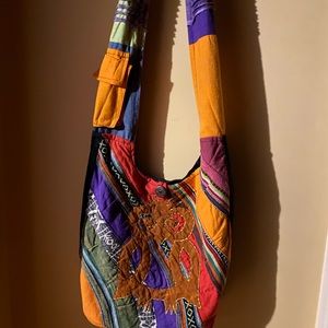 BOHO OWL Crossbody Bag Colorful Large 36” L The Collection Royal Cotton